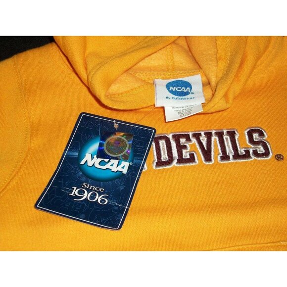 NCAA ASU Sun Devils Baby Hoodie Yellow Sweatshirt Pullover Arizona State 12 Mos - Picture 5 of 8
